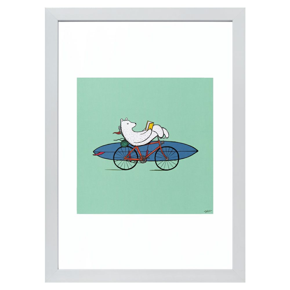 PK額装品 2 ジョナスクレアッソン 貴重イラスト A4額入り ポスター風